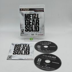 Metal Gear Solid: The Legacy Collection (Sony PlayStation 3 PS3, 2013)