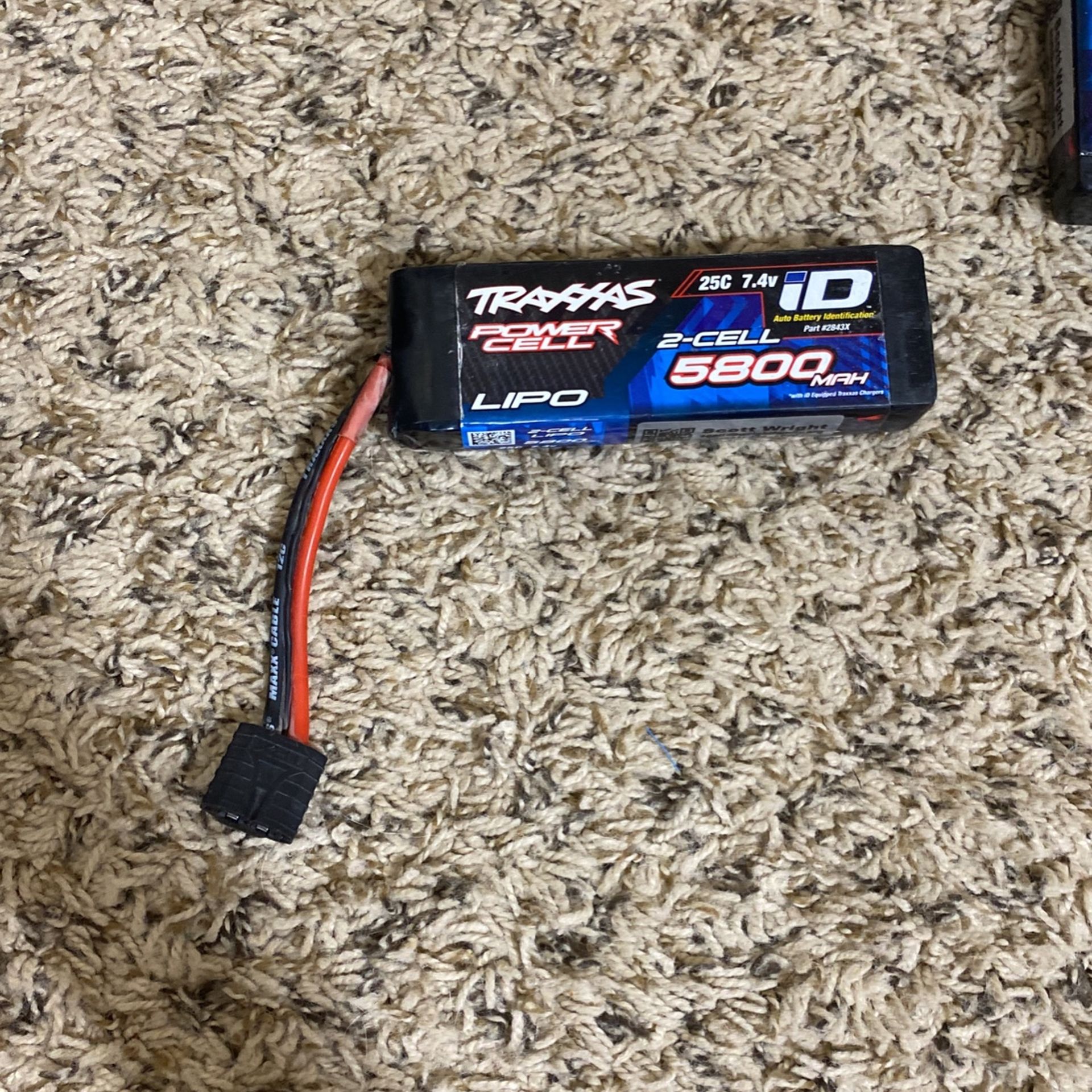 Traxxas Ez-Peak Live Dual charger and 2 2s 5800 MAH battery’s and One 4s 5000 MAH battery