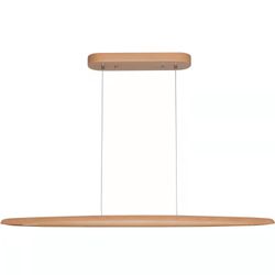 51” Wood Linear Pendant LED Light