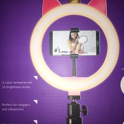 8in Unicorn 🦄 Ring Light In Line Remote/ 360 Rotation Compatible W/any Cell 