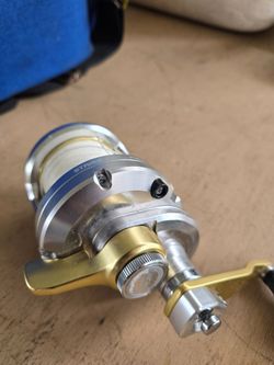 Top-tier Shimano Talica 12 II (often written as Talica 12II or 12-II) 2-speed lever drag conventional offshore fishing reel