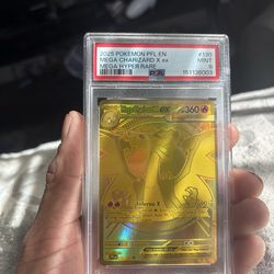 Gold Charizard PSA 9