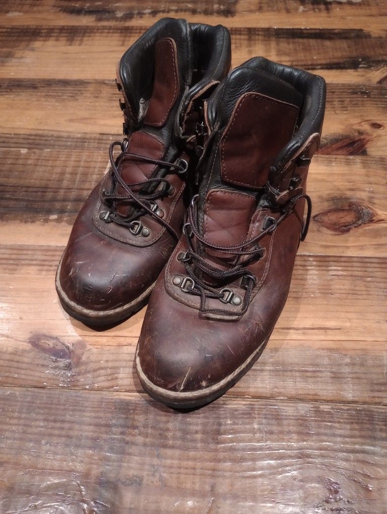 Alico Hiking Boots Mens Size 10 Brown Leather Made In Italy Mountaineering