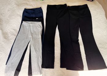 Lot of 6 girls Gap bellbottoms + leggings pants size 8