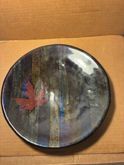Custom Made Glass Art Plate (Milwaukie,OR)