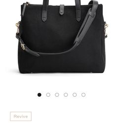 Cuyana Black Triple Zip Weekend Bag