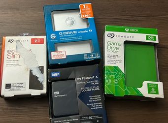 (4) External Hard Drives $160