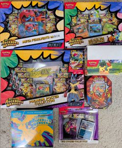 Various Pokemon Ascended Heroes Products ETB
