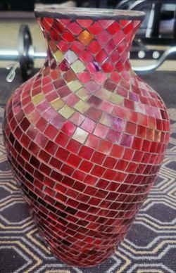 Glass Mosaic Vase