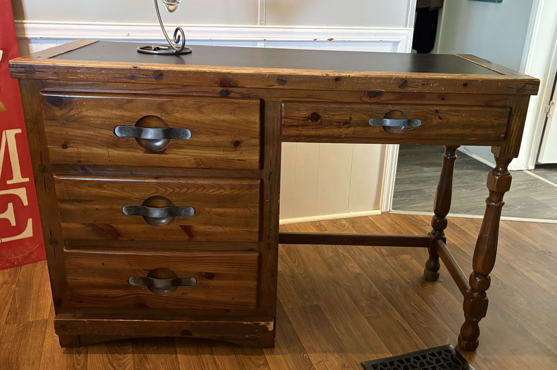 Desk   18 deep   46 long. 30 1/2 tall