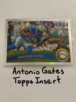 Antonio Gates San Diego Chargers Hall of Fame TE Topps Short Print Insert Card.