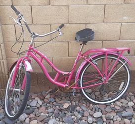 Old Pink Catalina Bicycle