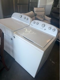 Whirlpool washer and dryer set 30 day warranty
