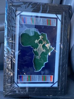 Handmade Decor Art with Africa Symbol