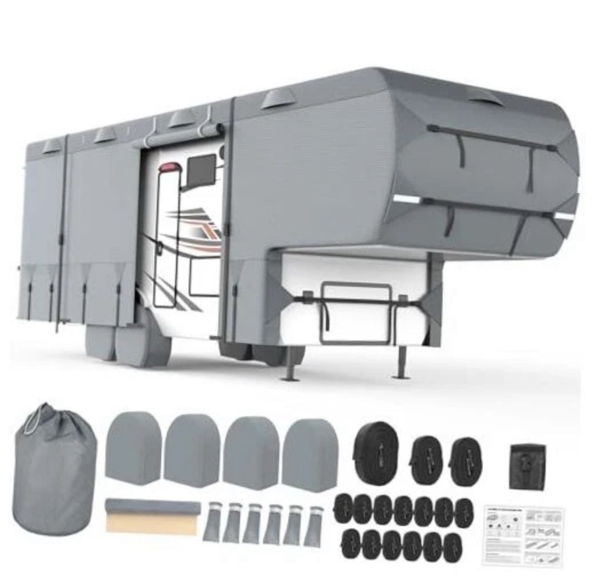 MOFEEZ 5th Wheel RV Cover 26–29 ft with Accessories – Brand New