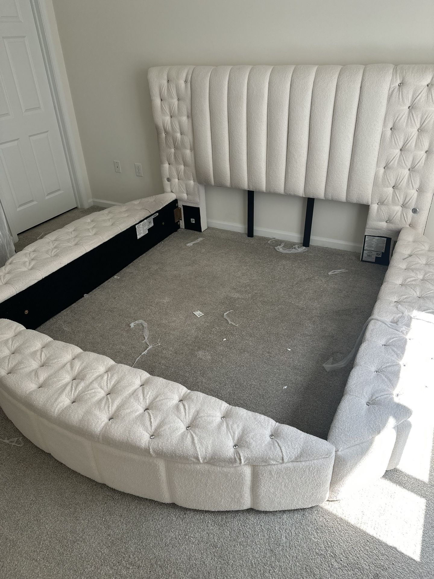 Floor Platform bed/ charger outlets