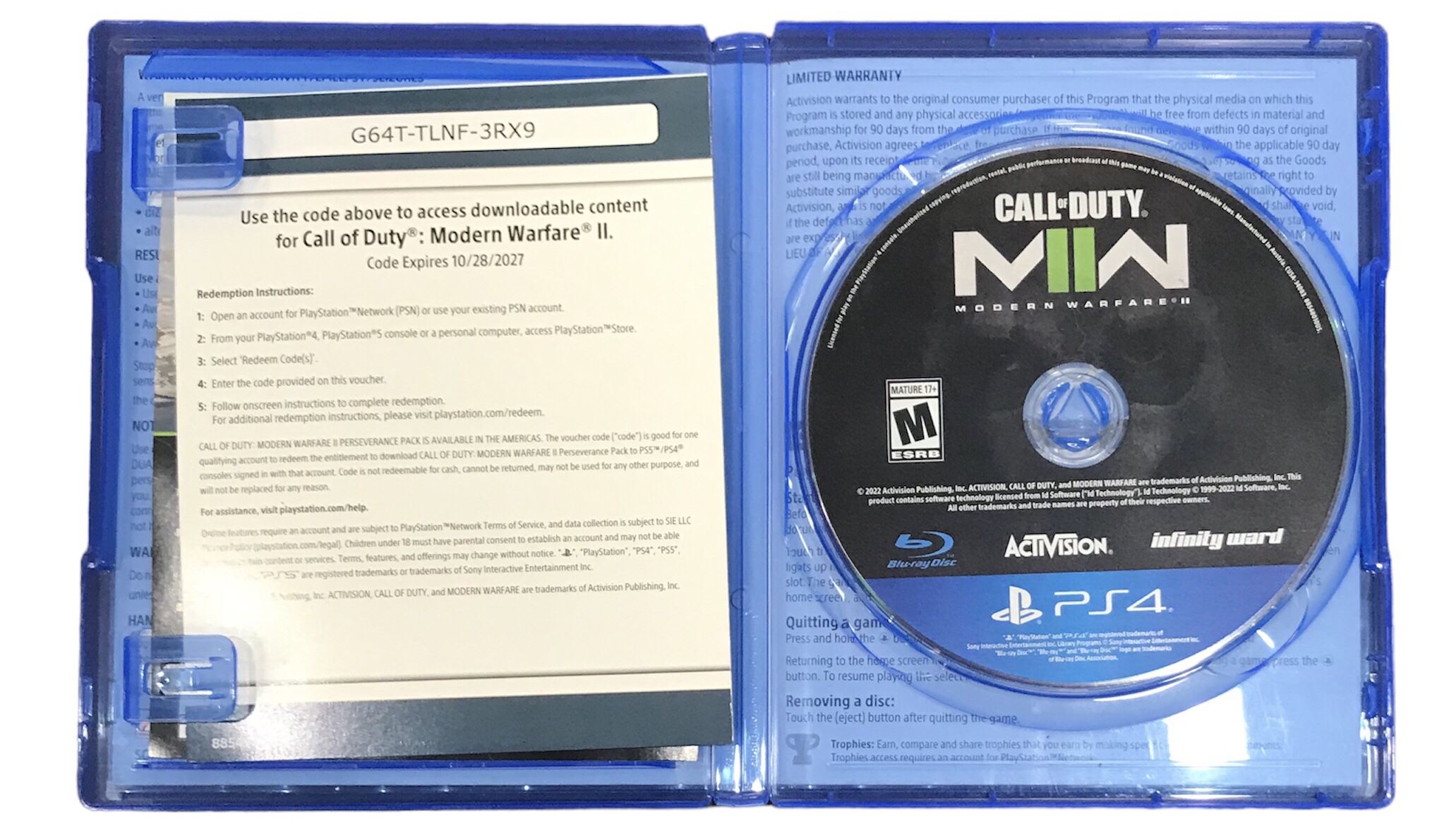 PS4 Call Of Duty MW II Cross-Gen Edition Used for Sale in Fort
