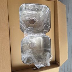Brand new in box stainless steel dual sink