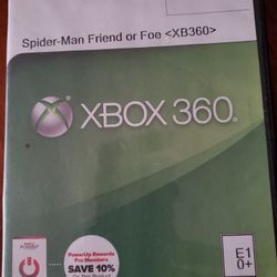 XBox 360 Spider-Man Friend Or Foe 