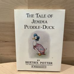 The Tale of Jemima Puddle-Duck Hardcover Book By Beatrix Potter~ 1985 Edition~UK
