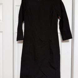 Brand New Talbots Black Ponte Sheath Dress - Size  4P
