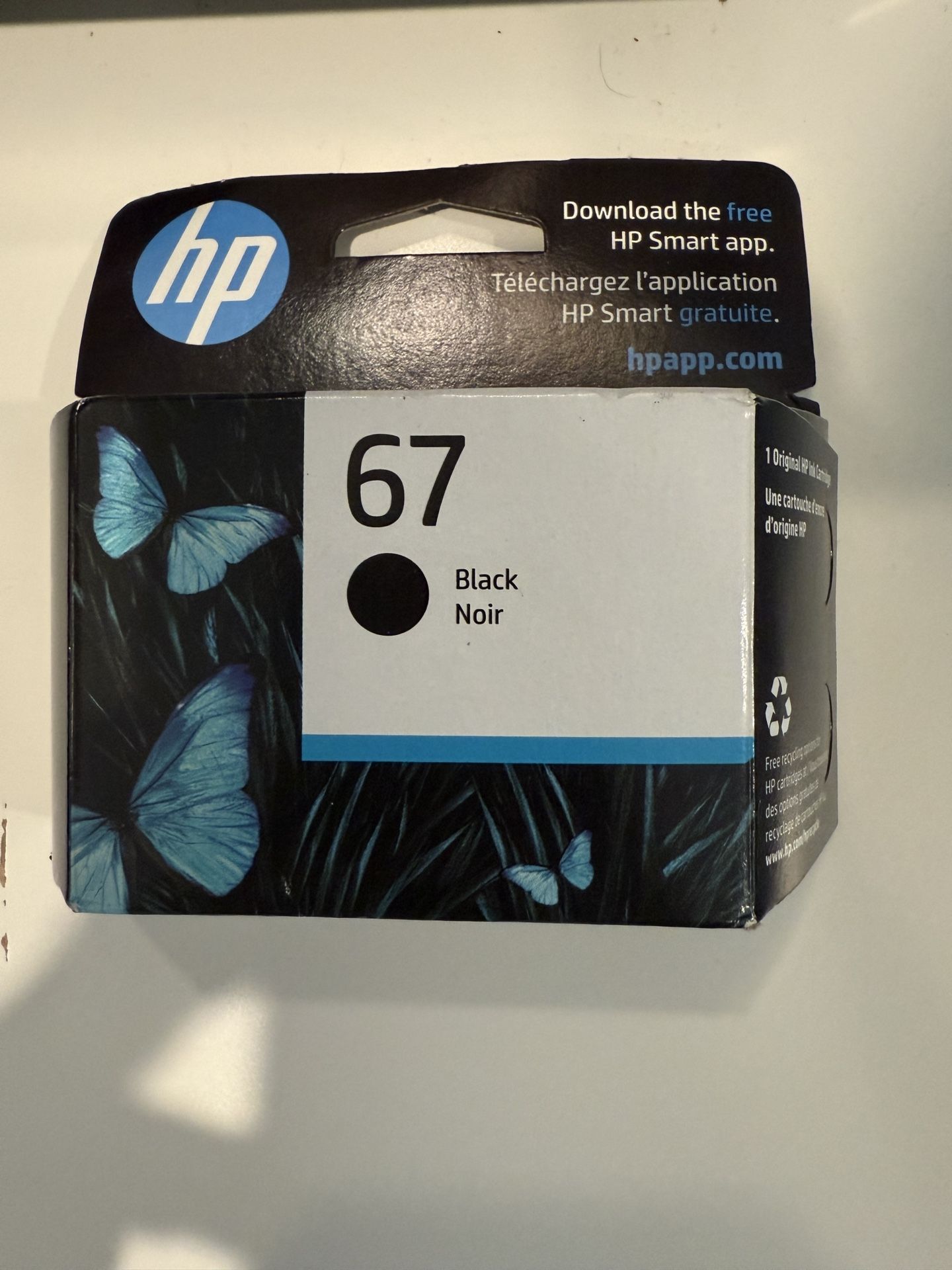 HP 67 Black Original Ink Cartridge Brand New