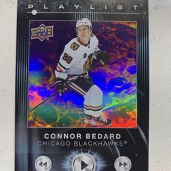 2024 Upper Deck Connor Bedard Playlist #PL-14 Chicago Blackhawks