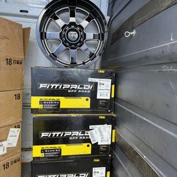 (Set of 4) Fittipaldi FA16BM 20x10 6x135/6x5.5" -25mm Black/Millled Wheels Rims