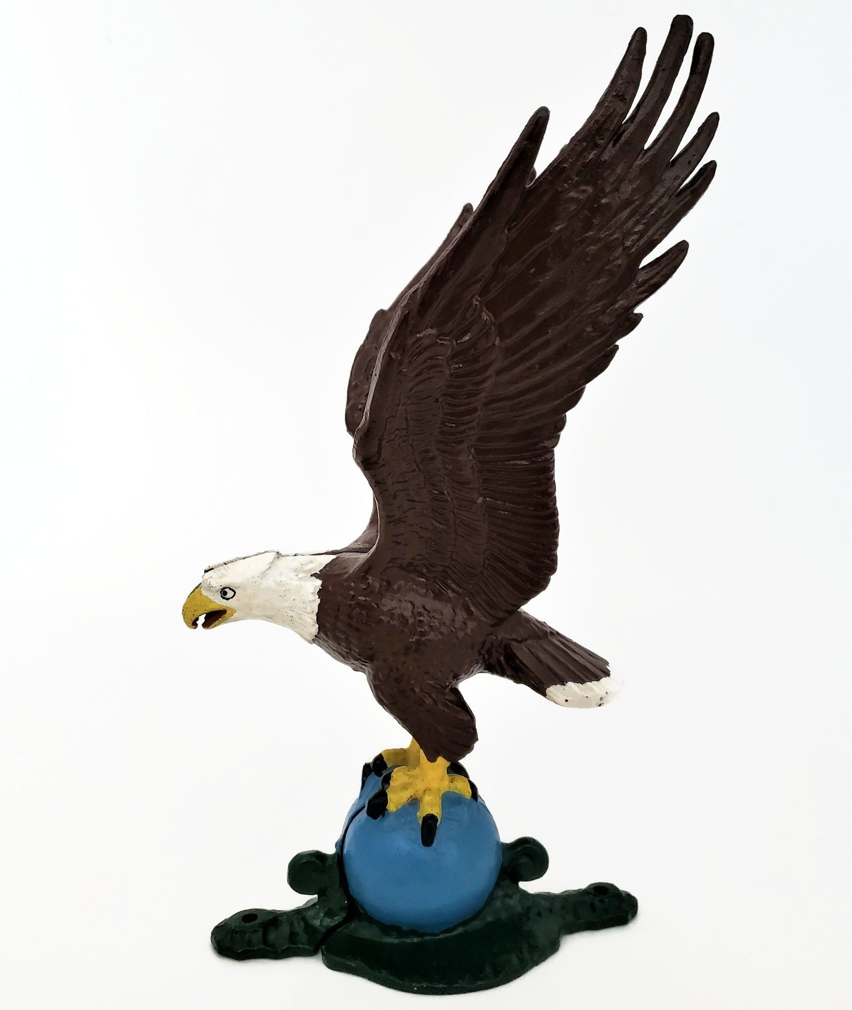 Cast Iron High Quality Vintage Eagle Hand Painted