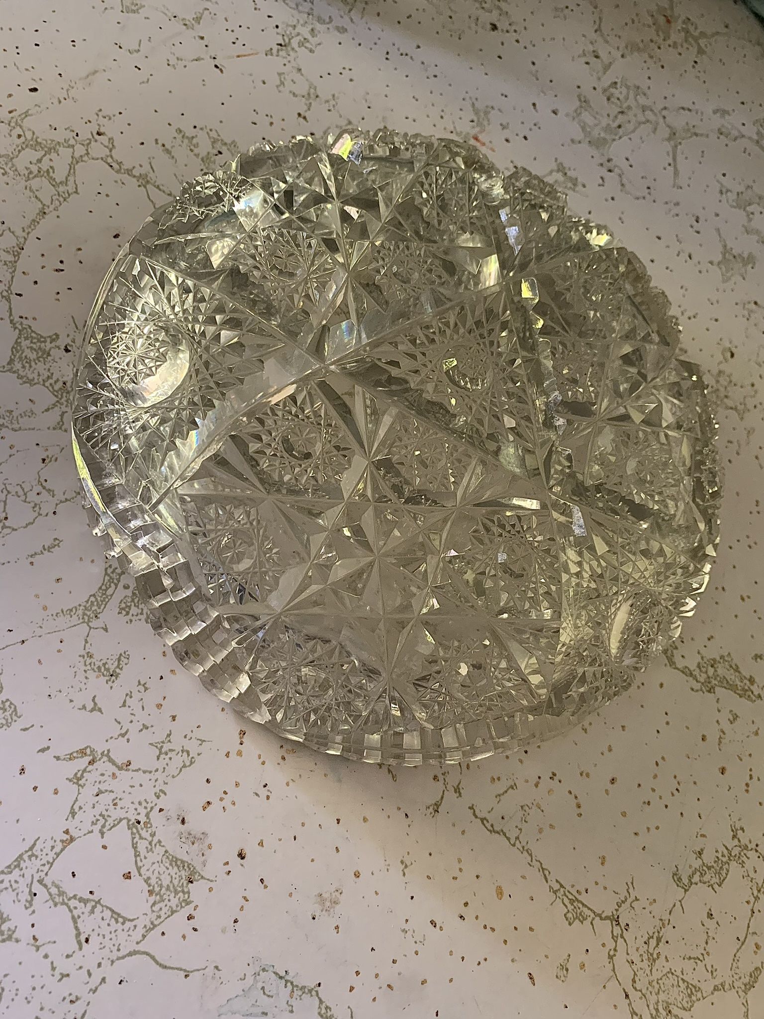 Antique American Brilliant Cut Glass Bowl