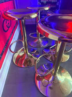 Golden bar stools