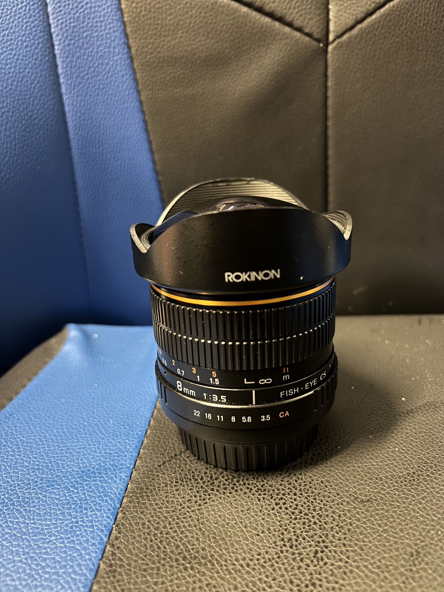 Rokinon Canon EF 8mm f/3.5 Aspherical MF Lens For Canon (used)