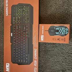 Gamer Keyboard And Mousepad 