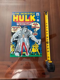 Hulk Comic Sign (Metal)