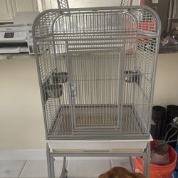 Bird Cage On Rollers