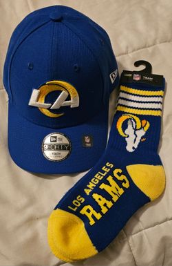 LA Rams Youth Hat and youth Socks Bundle
