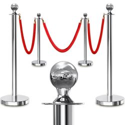 Silver Stanchions Posts