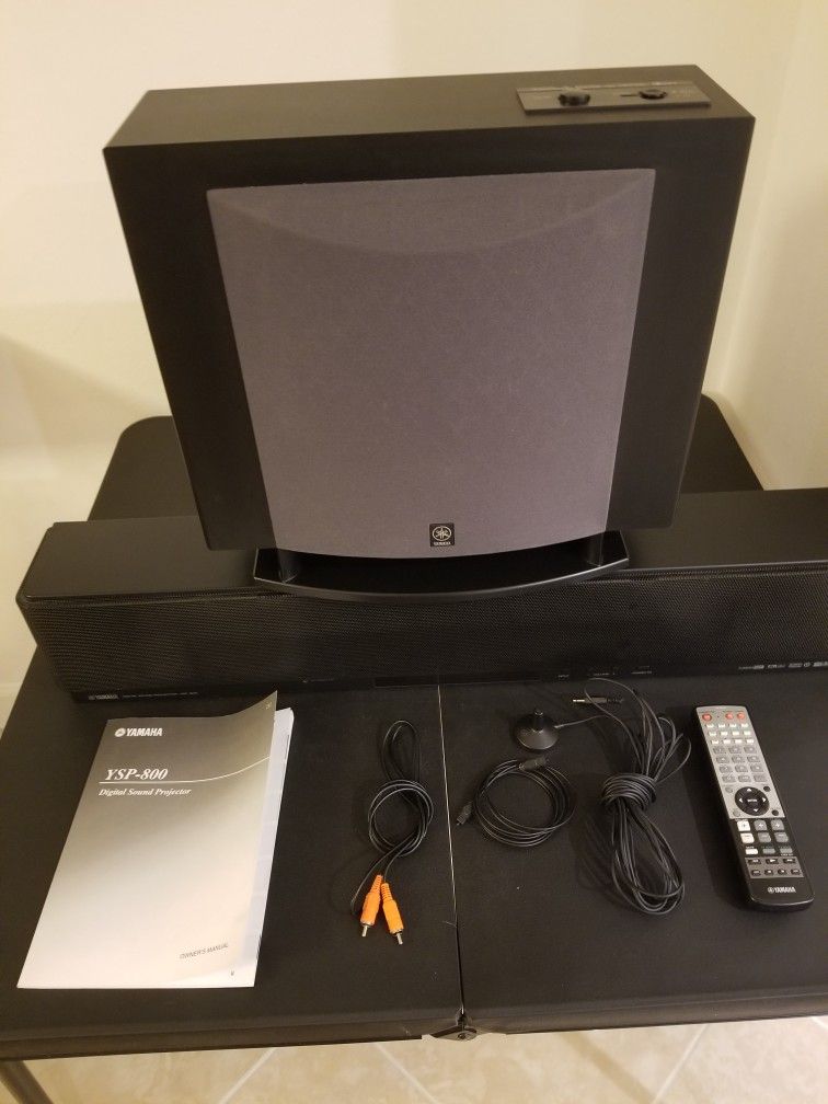 Yamaha YSP-800 Digital Sound Projector With Subwoofer & Optimizer Microphone