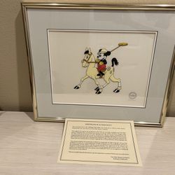 Limited Edition Framed Walt Disney Serigraph Cel-Mickey’s Polo Team