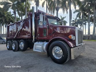 2005 PETERBILT 357 TRI AXLE DUMP TRUCK W/  STEERABLE THIRD AXLE AXLE 