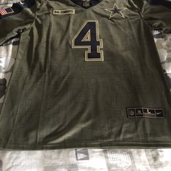Dallas Cowboys Prescott Jersey Sz Large 