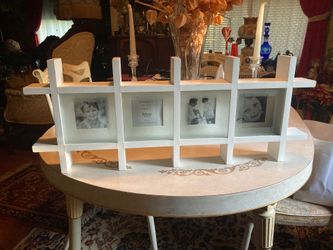 White wood dimensional picture frame