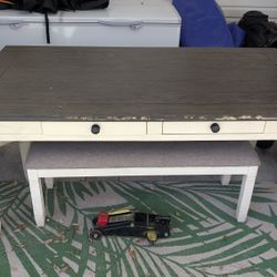 Table With Chairs And BENCH 