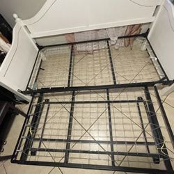 Twin Size Double Bed/ Futon Bed Twin Size (not Included Mattress) 