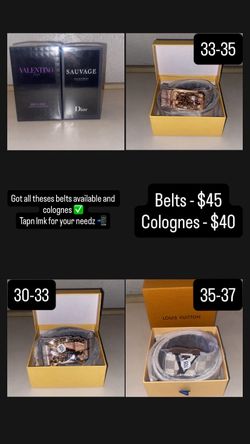 Colognes and belts