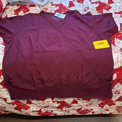 Scrub Top Burgundy 