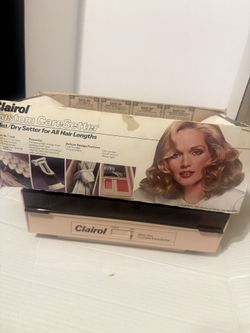 Clairol Mist/Dry Custom CareSetter 20 Velvet Hot Rollers Curlers W/Clips K-400F