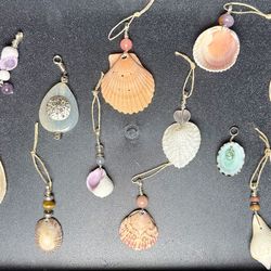 Lot of Handmade Shell Pendants - Boho Beach Style