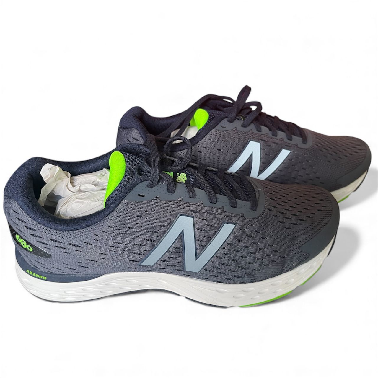 New Balance 680 V6 SZ 11.5 4E X Wide Running Course Men’s Sneakers Blue Green