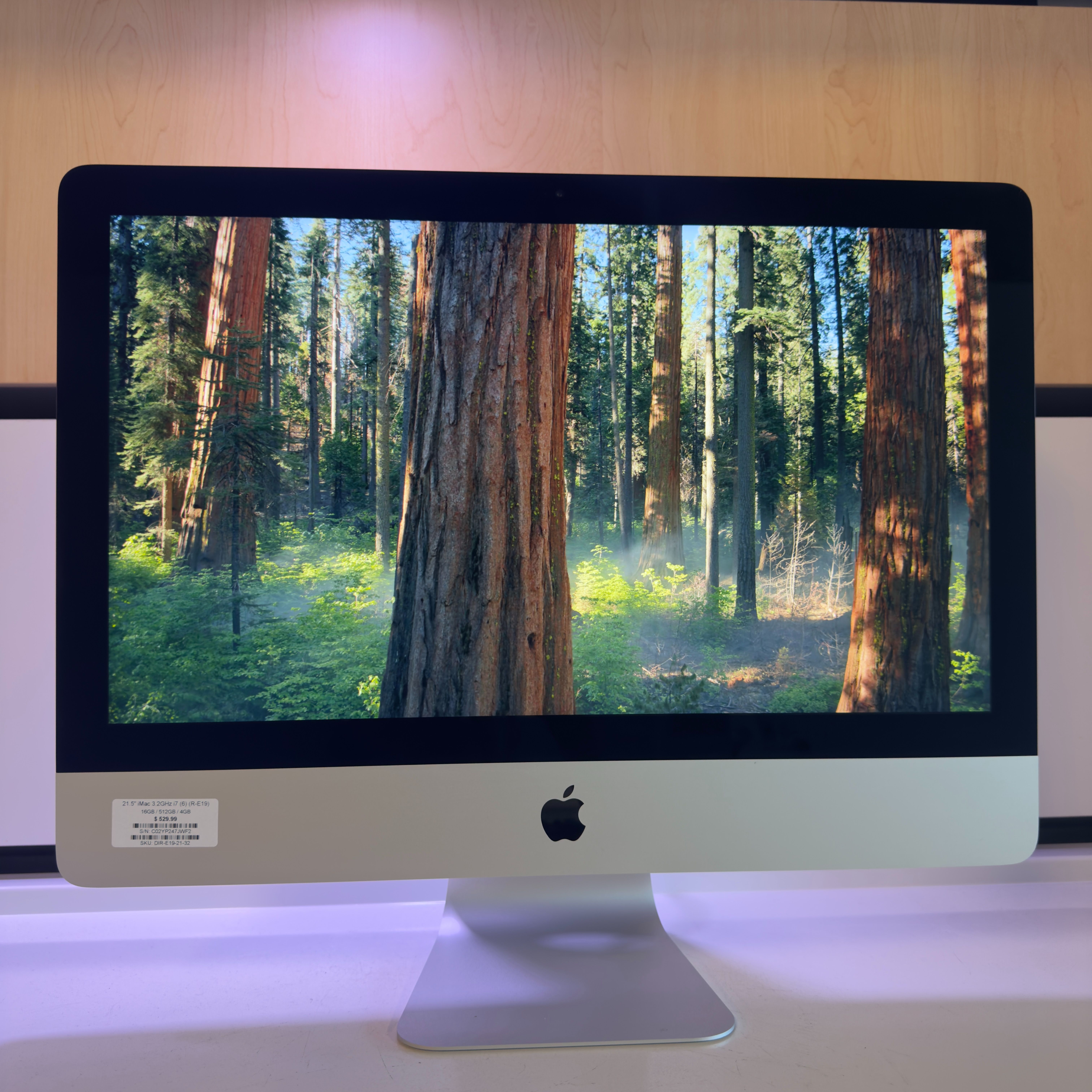 2019 Apple iMac 21.5" 3.2GHz i7 / 16GB RAM / 512GB SSD 